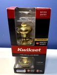 "kwikset Signature" : Smartkey Brass Entry Lockset Microban Technology - New. Fixed Price $17.99.