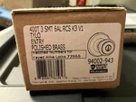 Kwikset Tylo Polished Brass Entry Knob 94002-943 Door Lock New. Fixed Price $19.99.
