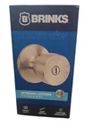 Brinks Interior Locking Bed & Bath Tulip Door Knob Satin Nickel 2111-119--NEW. Fixed Price $15.29.