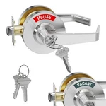 Keyed Entry Vacant Occupied Bathroom Lock, Commercial Door Handle,. Fixed Price $101.00.