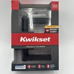 Kwikset Halifax Matte Black Keyed Entry Door Lever Featuring Smartkey Security. Fixed Price $24.95.