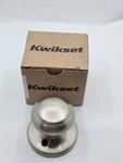 (qty 2) Kwikset Cove Half-dummy Knob Satin Nickel 94880-487 488CV15. Fixed Price $19.99.