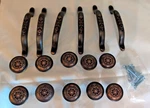 10 Amerock Sundara Oil Rubbed Bronze 1- 1/4" Ornate Cabinet Knob And 6 Pulls. Fixed Price $50.00.