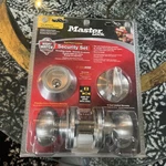 Master Lock Security Set Deadbolt 2 Pack Keyed Alike Nickel Silver New. Fixed Price $68.74.
