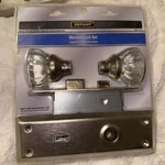 Defiant Mortise Lock Door Interior Set Satin Nickel Glass Knob Key New Vintage. Fixed Price $20.00.