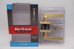 Kwikset Satin Brass Interior Privacy Door Handle 730HFL Sealed. Fixed Price $29.99.