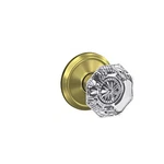 Schlage Custom FC21 Alx 608 Alexandria Glass Knob With Alden Trim Hall-cl.... Fixed Price $145.47.