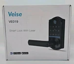 Veise Fingerprint Smart Lock, 7-IN-1 Keyless Entry Door Matte Black VE019. Fixed Price $59.99.
