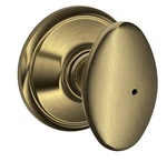 (lot Of 6) Schlage Antique Brass Siena Privacy Door Knob Set F40 609. Fixed Price $55.00.