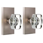 Hiemey Crystal Glass Dummy Door Knob Interior, Brushed Satin Nickel Doo.... Fixed Price $76.14.