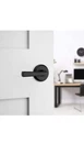 Kwikset Trafford Matte Black Passage Lever Door Handle Hall/closet Reversible. Fixed Price $18.90.