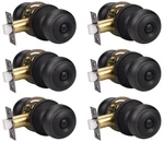 Knobwell 6 Pack Oil Rubbed Bronze Door Privacy Locking Knob, Bedroom. Fixed Price $69.68.