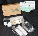 Nostalgic Warehouse Meadows Plate Crystal Knob Antique Brass Mortise Brand New!. Fixed Price $249.95.