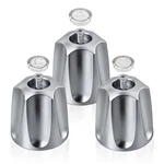 3 Pack Tub Knobs Replacement Set For Shower Faucets Hot, Cold, Diverter. Fixed Price $17.29.
