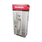 Kwikset Prague Front Door Handle & Interior Knob Satin Nickel Open Box. Fixed Price $48.99.