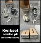 Kwikset Tylo 96900-307 Exterior Entry Knob/deadbolt Combo Pack, Satin Chrome. Fixed Price $24.95.