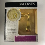 Baldwin Wave Lever 95455-030-LDM, Polished Brass Left Hand Half Dummy Latchset. Fixed Price $32.77.