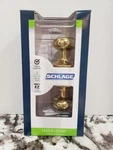 Schlage Georgian Passage Hall/closet Door Knob Bright Brass F10 V 605. Fixed Price $12.99.