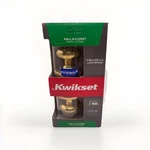 Kwikset Hall & Closet Lever - Polished Brass Handle Model #720J 3 Cp. Fixed Price $20.00.