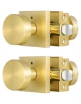 Lethato Brushed Gold Interior Door Knobs For Bathroom/bedroom, Heavy Duty Zin.... Fixed Price $70.46.