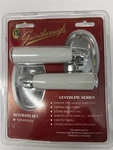 Rare! Gainsborough White Porcelain & Chrome Locking Lever Set Bed Bath 84809. Fixed Price $109.98.