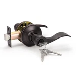 Knobwell 1 Keyed Entry Front Door Handle Pack, Oil Rubbed Bronze. Fixed Price $48.34.