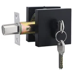 Black Door Lock With Key, Pocket Hardware Square Handle For Pr.... Fixed Price $33.71.