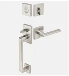 Emtek 4820HLOLHUS15 Entry Set, Left Handed, Satin Nickel, Luzern. Fixed Price $179.99.