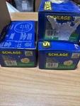 THREE/3/ Lot Schlage Georgian Bright Brass Hall & Closet Door Knob P515-031. Fixed Price $51.00.