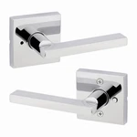Kwikset Halifax Square Privacy Door Lever Polished Chrome 730HFLSQT-26 97300-903. Fixed Price $29.99.
