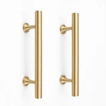 Rzdeal 3-3/4 Inch Kitchen Cabinet Handles Solid Brass Pulls Round Bar.... Fixed Price $37.93.