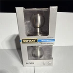 Defiant Saturn Privacy Door Knob Stainless Steel Finish Keyless Easy Install. Fixed Price $14.78.