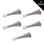 (5-PACK) Satin Nickel Spring Door Stop. Fixed Price $12.97.