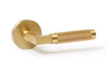 Door Handle Solid Brass Satin Gold Privacy Bed/bath. Fixed Price $59.95.