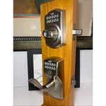 Schlage FE595 Cam/acc Keypad With Entry Handle/camelot Satin Deadbolt. Fixed Price $165.00.