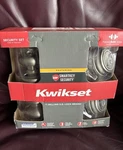 Kwikset Juno Satin Nickel Keyed Door Handle Double Deadbolt Combo Smartkey. Fixed Price $34.99.