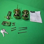 Privacy Door Knob Keyless Round Lock Amazon Basic - Polished Brass. Fixed Price $9.85.