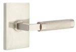 Emtek 5112.LS.KNUS15.LH Knurled L-square Left Handed Passage Door Lever Set. Fixed Price $189.00.