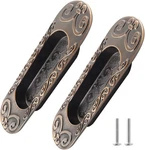 Biaungdo 2 Pcs 4.13" European Recessed Flush Pull Handle, Stainless Steel. Fixed Price $13.04.
