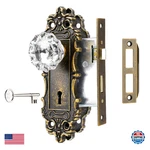 Toptotoo Mortise Lock Set For Interior Door, Antique Brass Knobs With. Fixed Price $74.63.