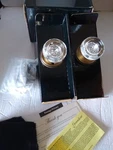 Georgetown Grandeur Door Knob Set Bordeaux Crystal Vintage Brass. Fixed Price $150.00.