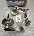 Design House 700492 Springdale Privacy Bed & Bath Door Lever Satin Nickel. Fixed Price $20.88.