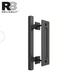 Reliabilt Square Barn Door Handle Pull Flush Hardware Matte Black. Fixed Price $7.77.
