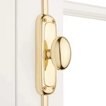 Signature Hardware 968340 Classic Brass Oval Door Cremone Bolt - Polished. Fixed Price $78.00.