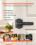 Vevor Fingerprint Door Set - Keyless Entry, Biometric Knob, Auto Locking,. Fixed Price $56.95.