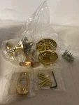 Emtek Bright Brass Passage 8106RKUS3. Fixed Price $160.99.