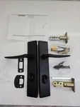 Emtek 14B1POSLUHS19 Keyed Entry Door Lever Set Poseidon Handle Nib Matte Blck Lh. Fixed Price $100.00.