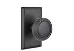 Emtek 8521NWUS19 Dummy, Rectangular Rosette, Norwich Knob, Flat Black. Fixed Price $152.00.