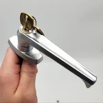 National C8749 Cabinet Door Handle Lock Chrome 4" X 5/16" Spindle Keyed Diff. Fixed Price $26.69.