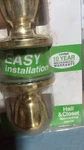 Atlas Home Security Passage Door Knob Tulip Polished Brass Hall Closet 1733601. Fixed Price $32.90.